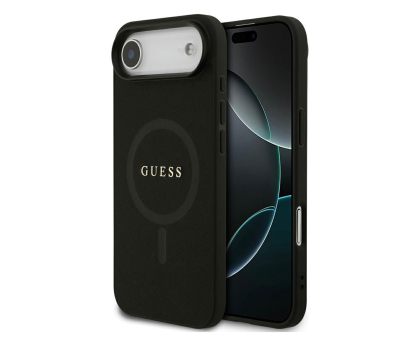 Etui / obudowa na smartfona Guess Saffiano Classic Logo MagSafe do iPhone Air czarny